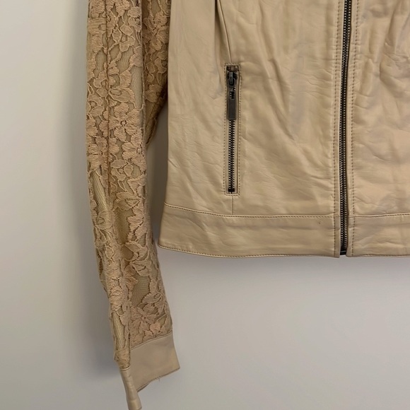 Blanc Noir | Genuine Leather Jacket (cream) - Picture 2 of 4